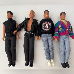 4 of the 5 new kids on the block dolls
